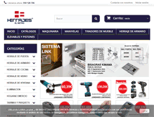 Tablet Screenshot of herrajeselmetro.com